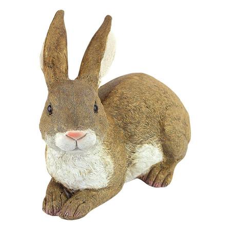 Design Toscano Bashful, the Bunny, Lying Down Garden Rabbit Statue QM200861